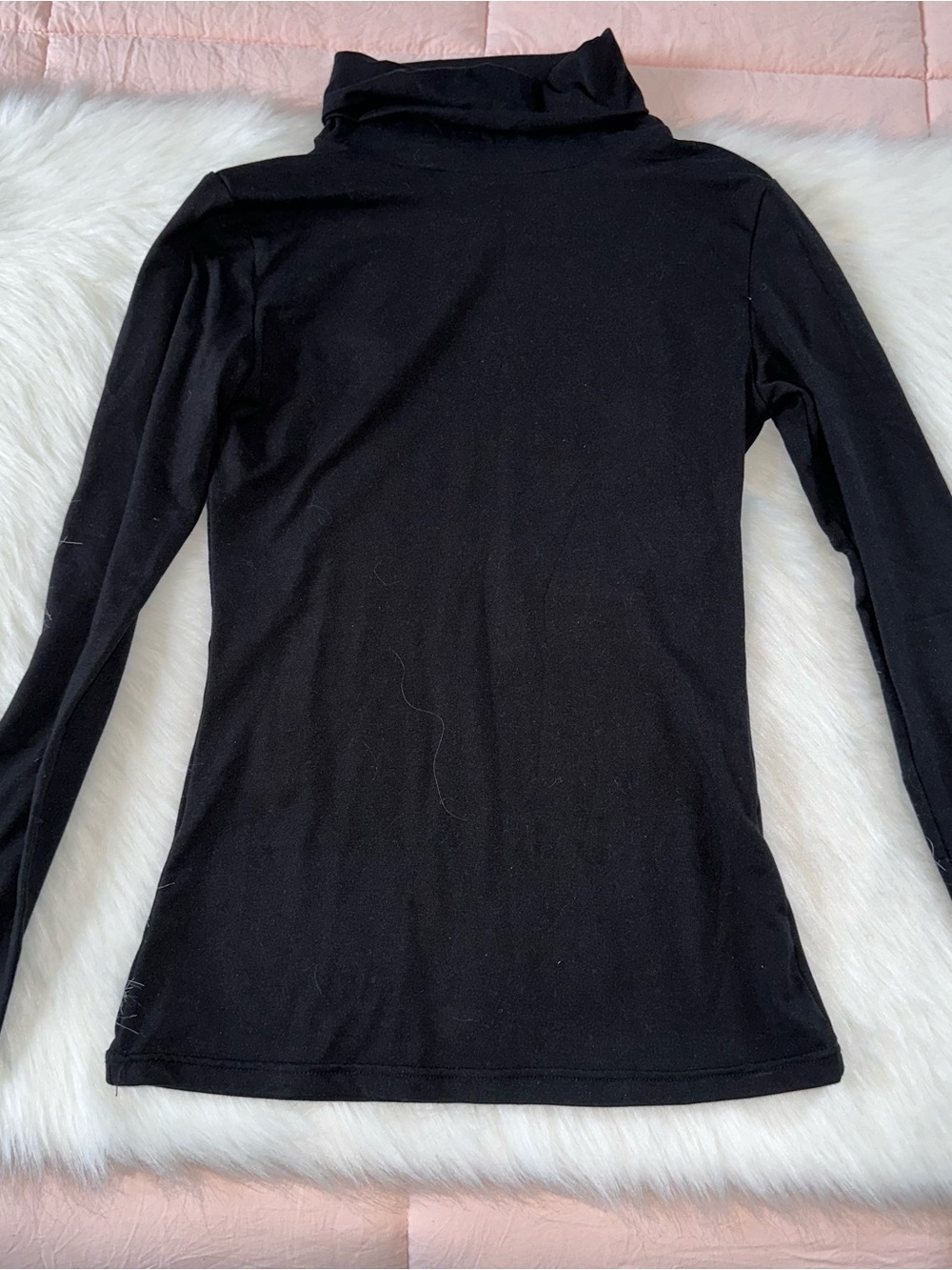 Black Turtleneck Top